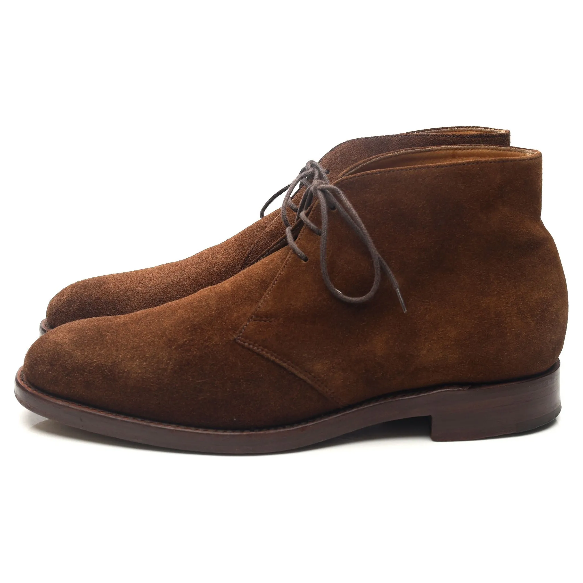 1880 'Wetherby' Brown Suede Chukka Boots UK 7.5 F