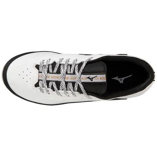 9-Spike Swift 8 Low Women's Metal Softball Cleat - White/Black