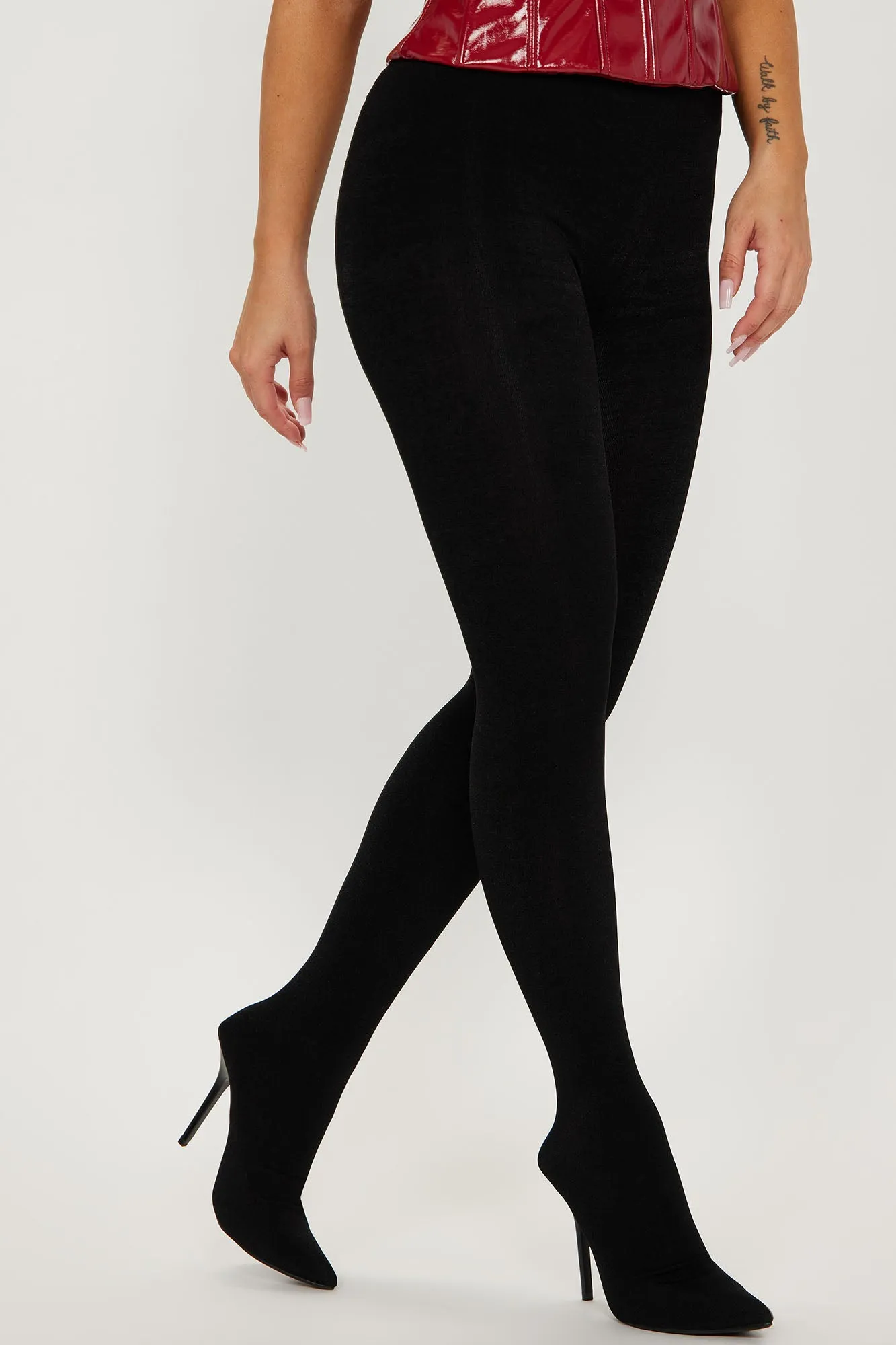 Aaliyah Stiletto Pant Boots - Black