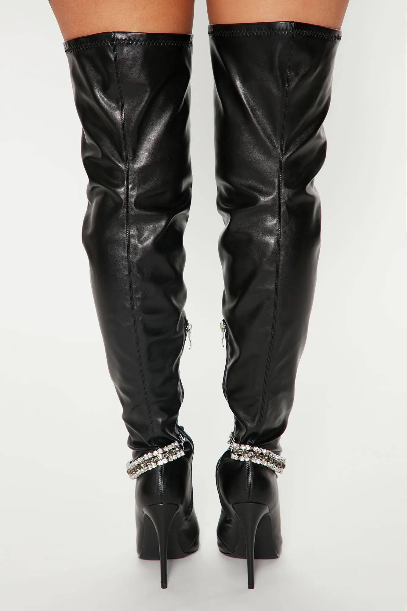 Adara Over The Knee Boots - Black