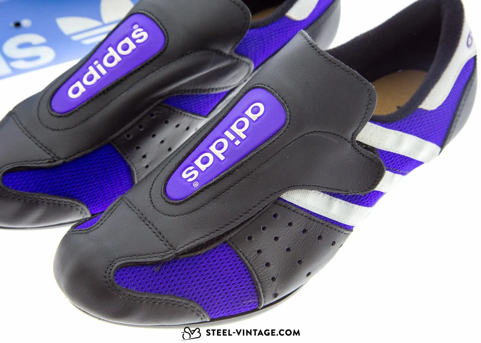 Adidas Eddy Merckx Violet Cycling Shoes Set NOS NIB 38