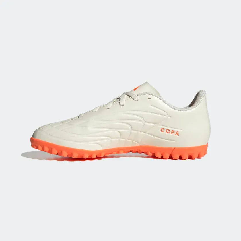 Adidas Men's Copa Pure.4 Turf Cleats - Off White / Solar Orange