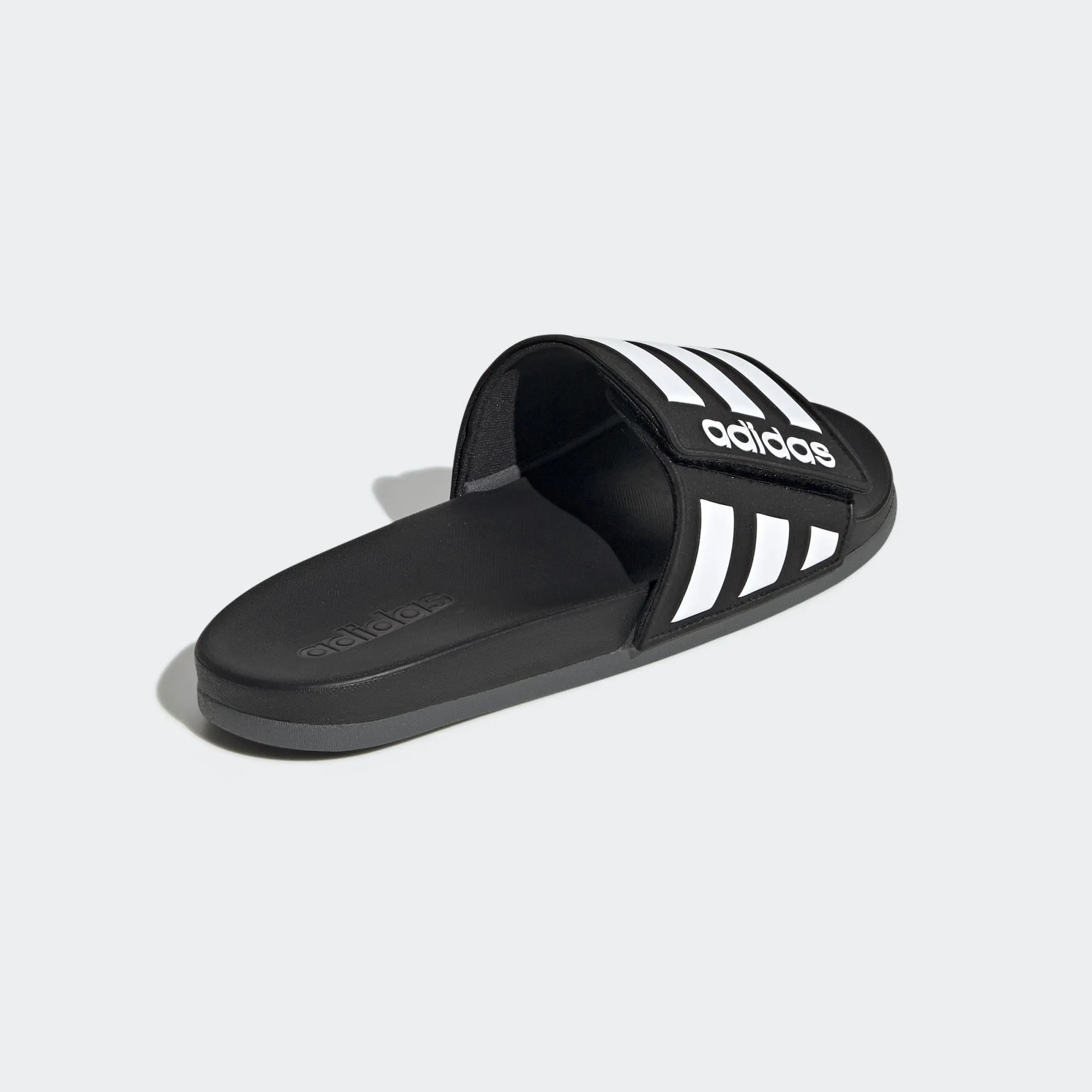 ADILETTE COMFORT ADJUSTABLE SLIDES CORE BLACK / CLOUD WHITE / GREY SIX