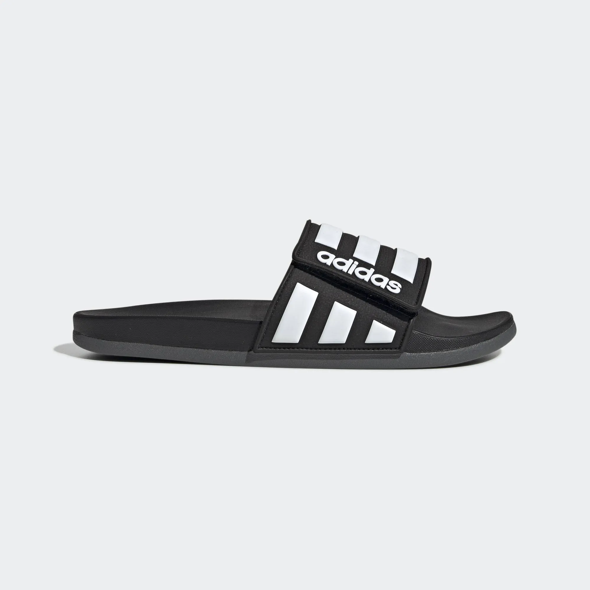 ADILETTE COMFORT ADJUSTABLE SLIDES CORE BLACK / CLOUD WHITE / GREY SIX