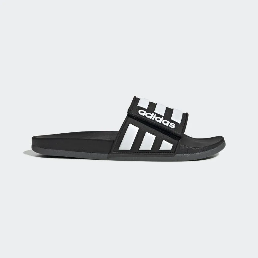 ADILETTE COMFORT ADJUSTABLE SLIDES CORE BLACK / CLOUD WHITE / GREY SIX