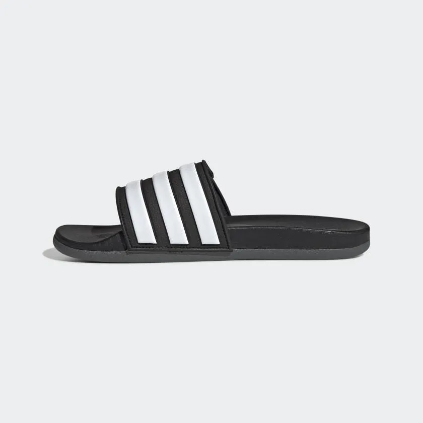 ADILETTE COMFORT ADJUSTABLE SLIDES CORE BLACK / CLOUD WHITE / GREY SIX