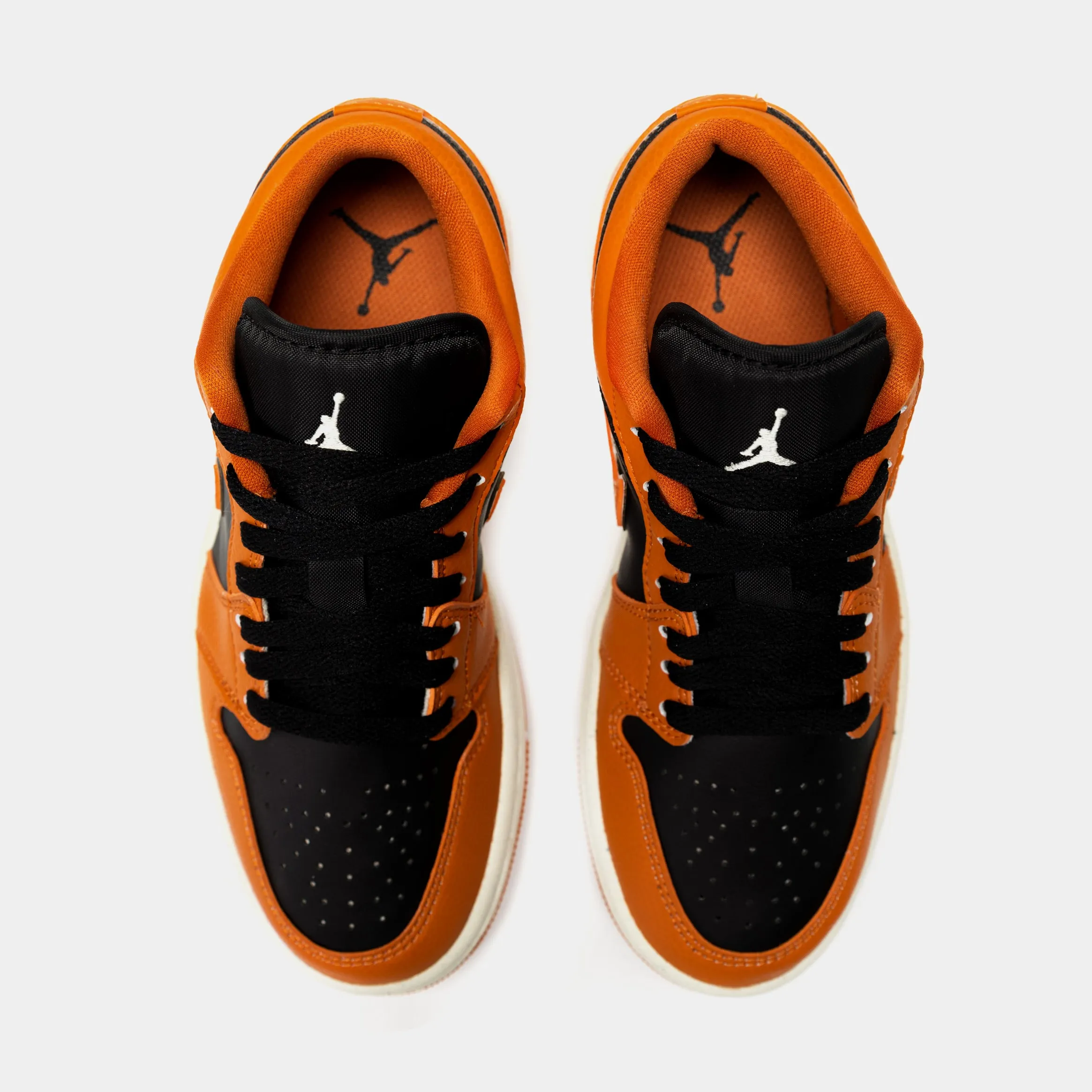 Air Jordan 1 Retro Low Sport Spice Womens Lifestyle Shoes (Orange/Black)