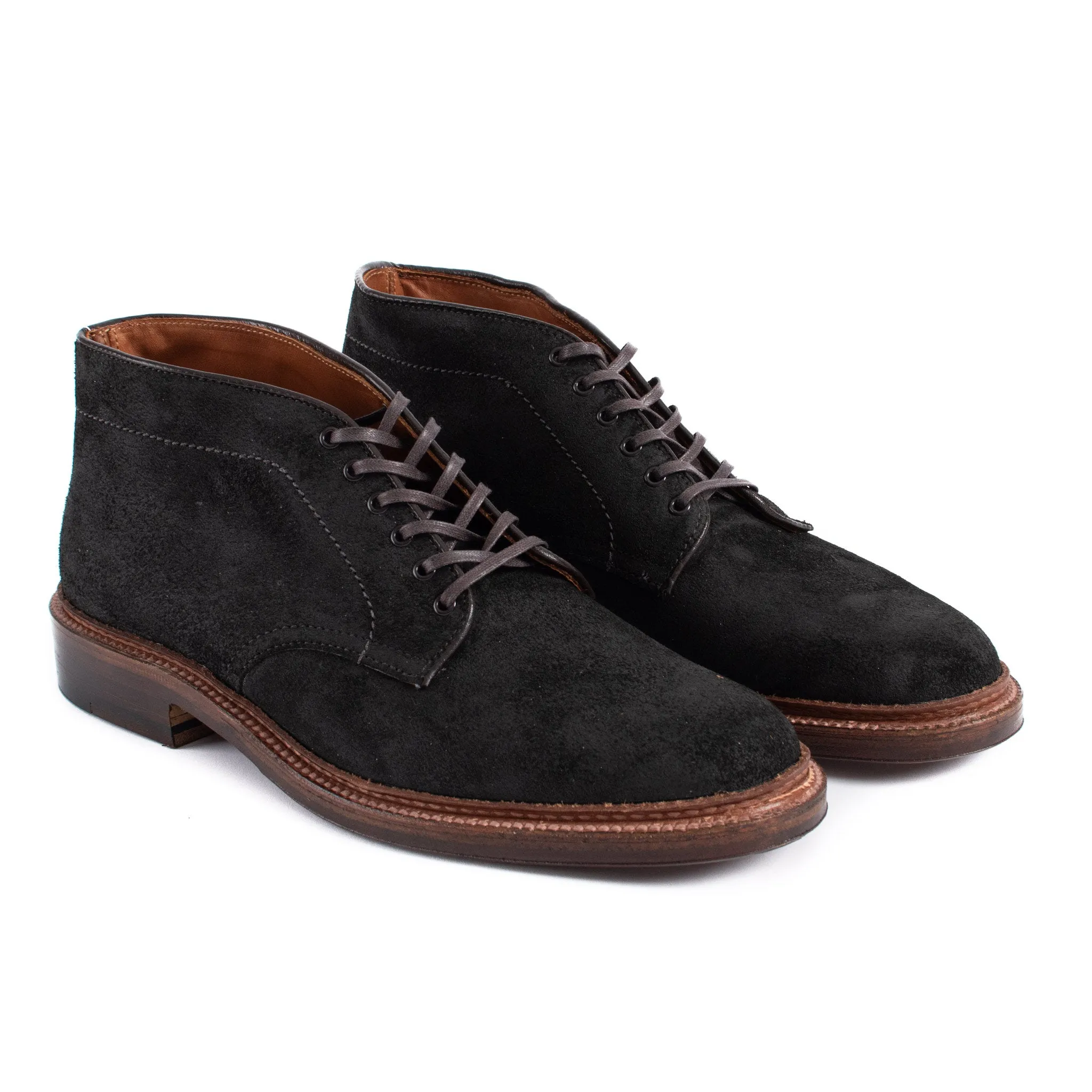 Alden Six Eye Chukka Boot Reverse Earth Chamois