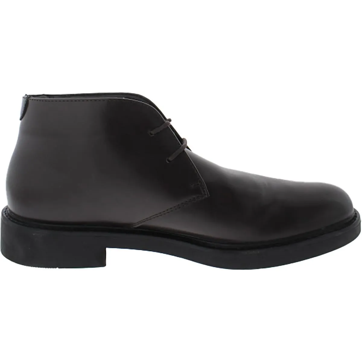 Alfani Mens Zane Faux Leather Chukka Boots