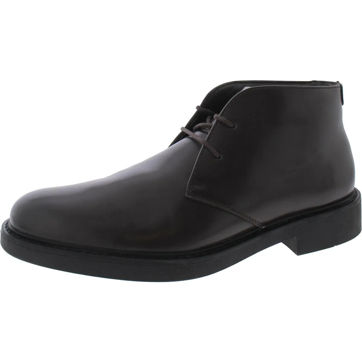 Alfani Mens Zane Faux Leather Chukka Boots