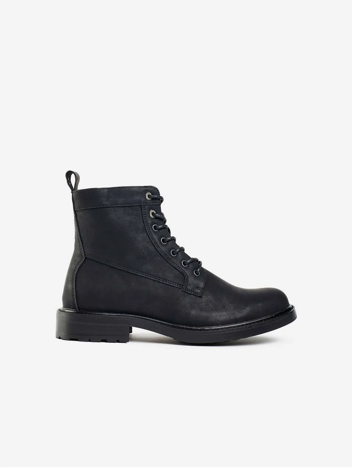 Arame Men's Vegan Leather Ankle Boots | Black