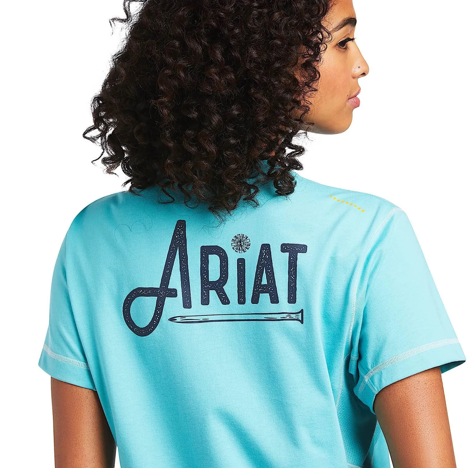 Ariat Womens Rebar Workman Graphic Ariat Logo T-Shirt Meadowbrook