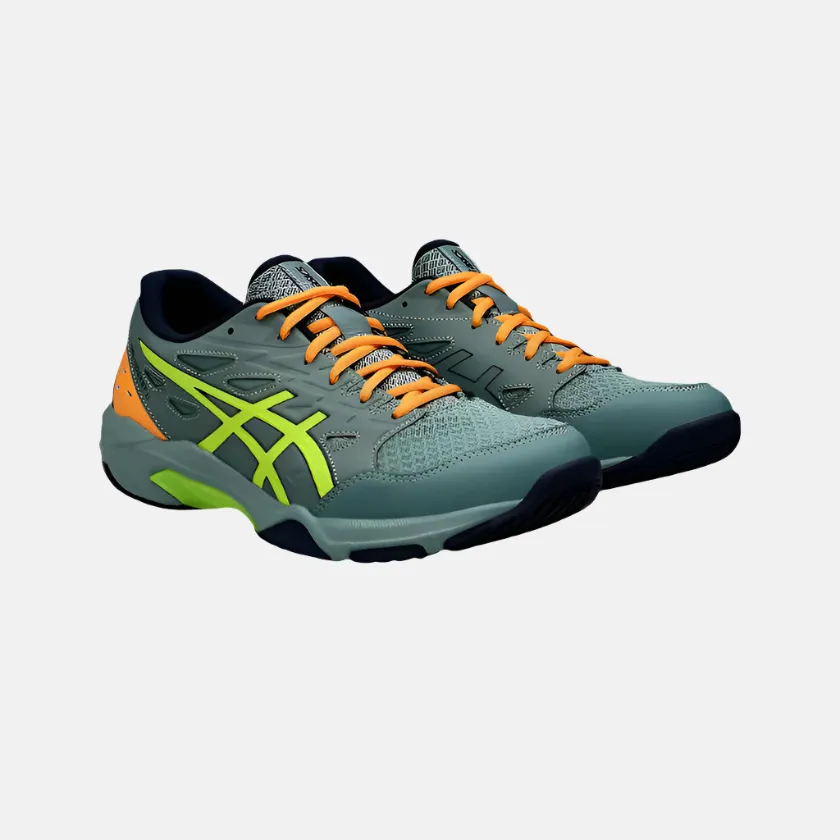 Asics GEL-ROCKET 11 Men's Badminton Shoes -Celadon/Safety Yellow