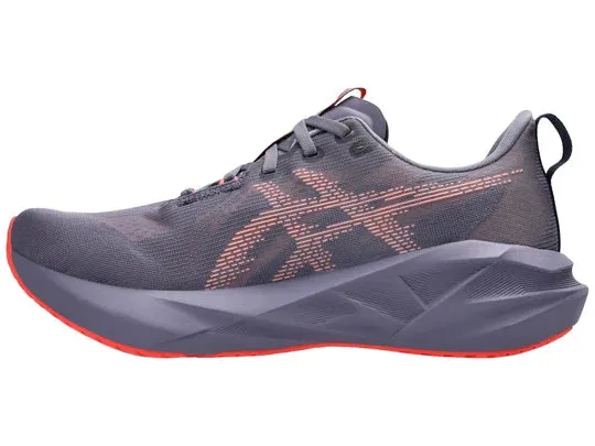 Asics | Novablast 5 | Men's | Greyish Purple/Coral Reef