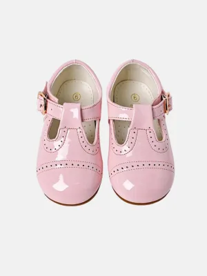 Baby Girl Buckle Strap Shoes TIA Collection - Pink