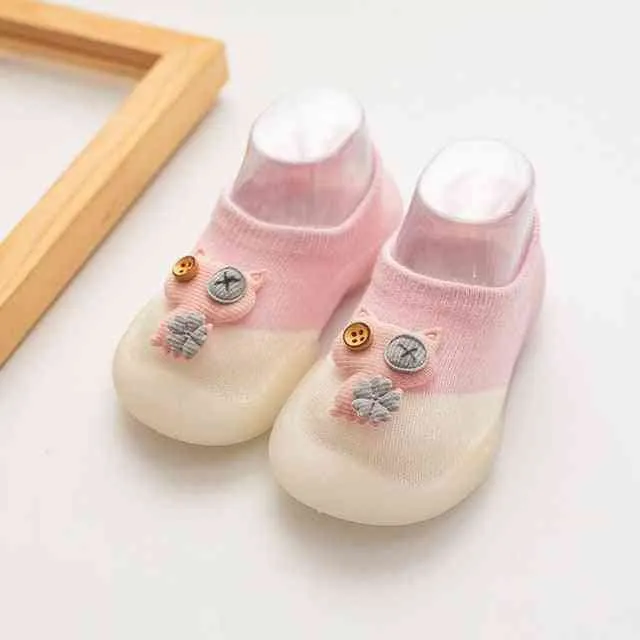 Baby Owl Shoes - Pink