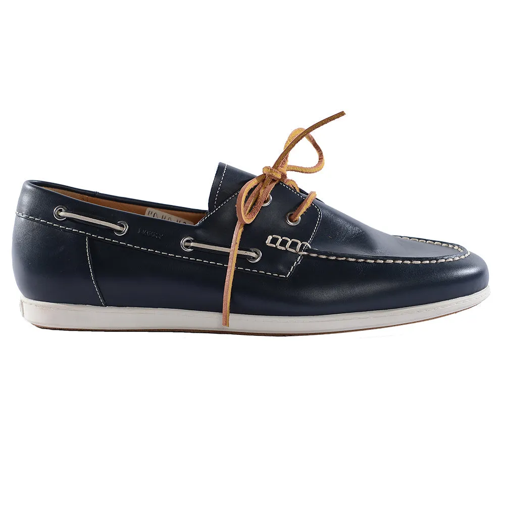 Bally Mens Moccasins in Blue Navy