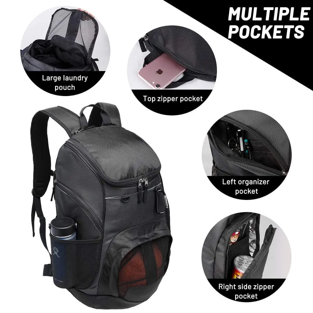 Basketball Backpack Large Sports Bag with Laptop Compartment