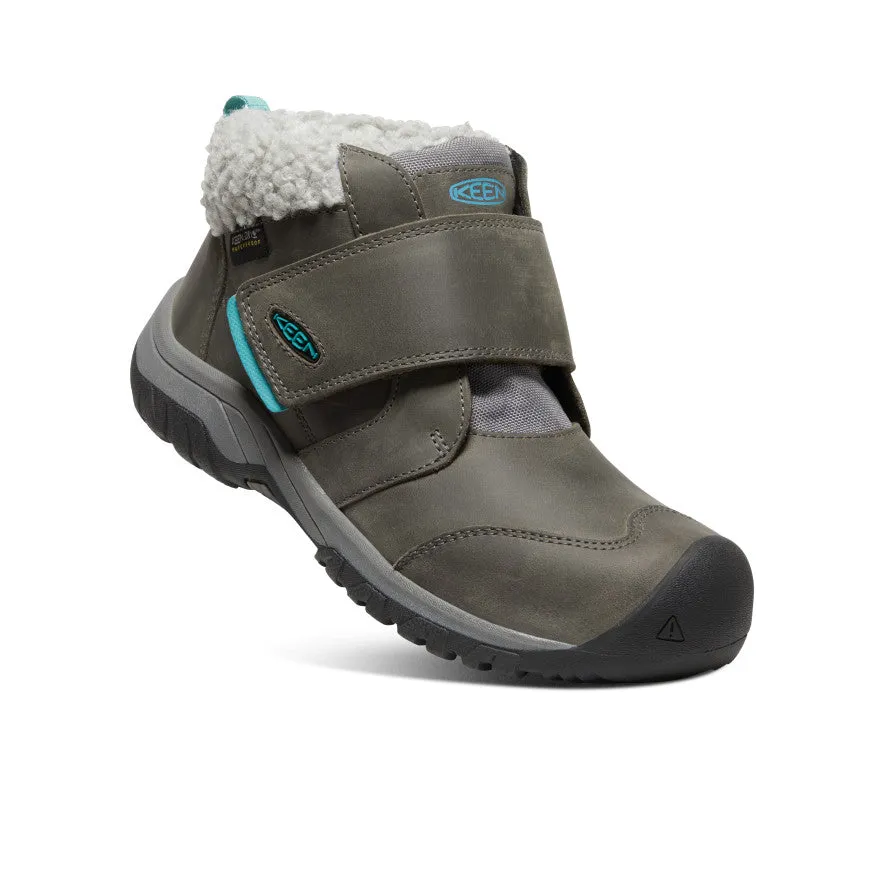 Big Kids' Kootenay IV Waterproof Boot  |  Steel Grey/Porcelain