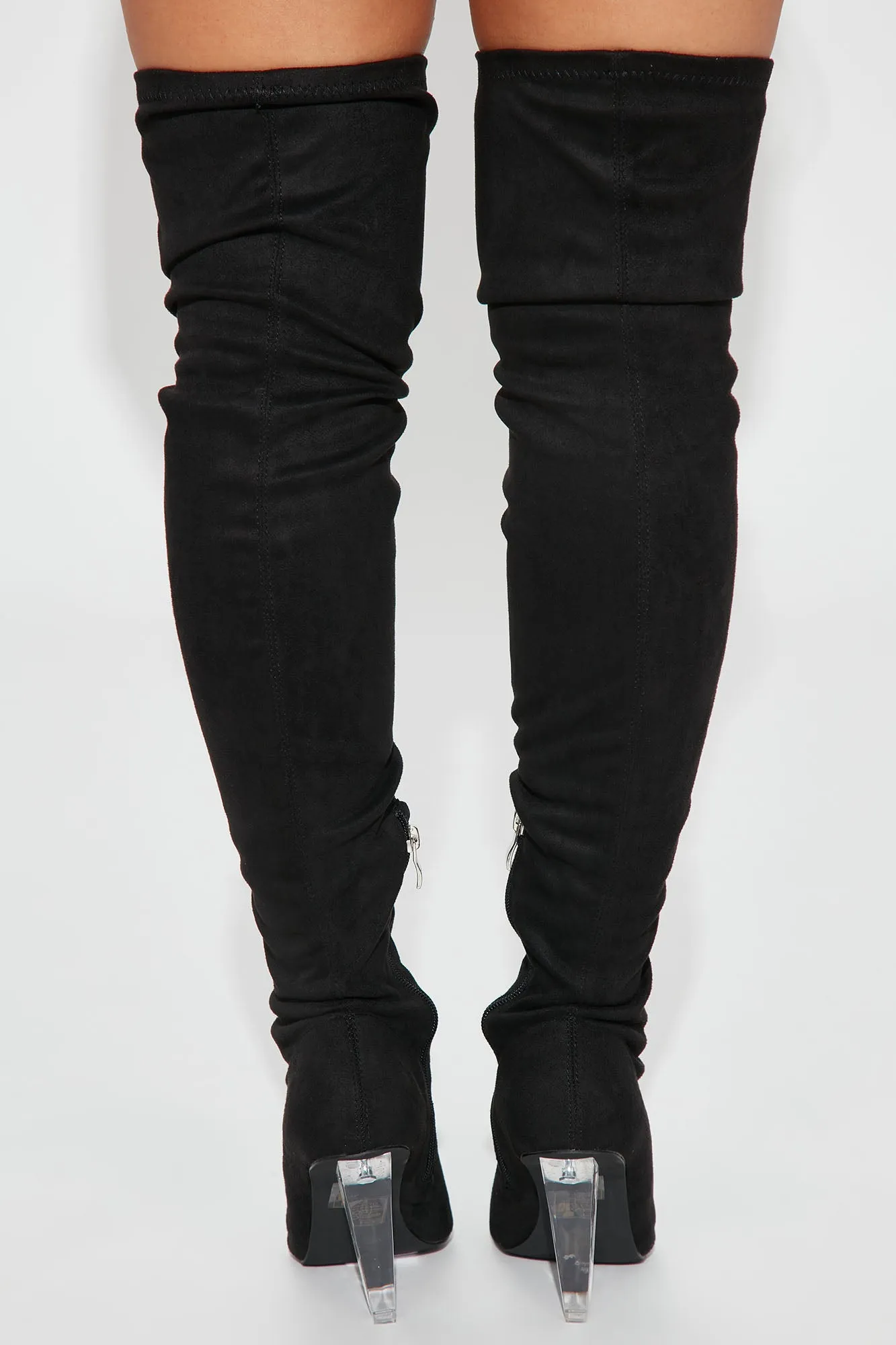 Billie Over The Knee Boots - Black