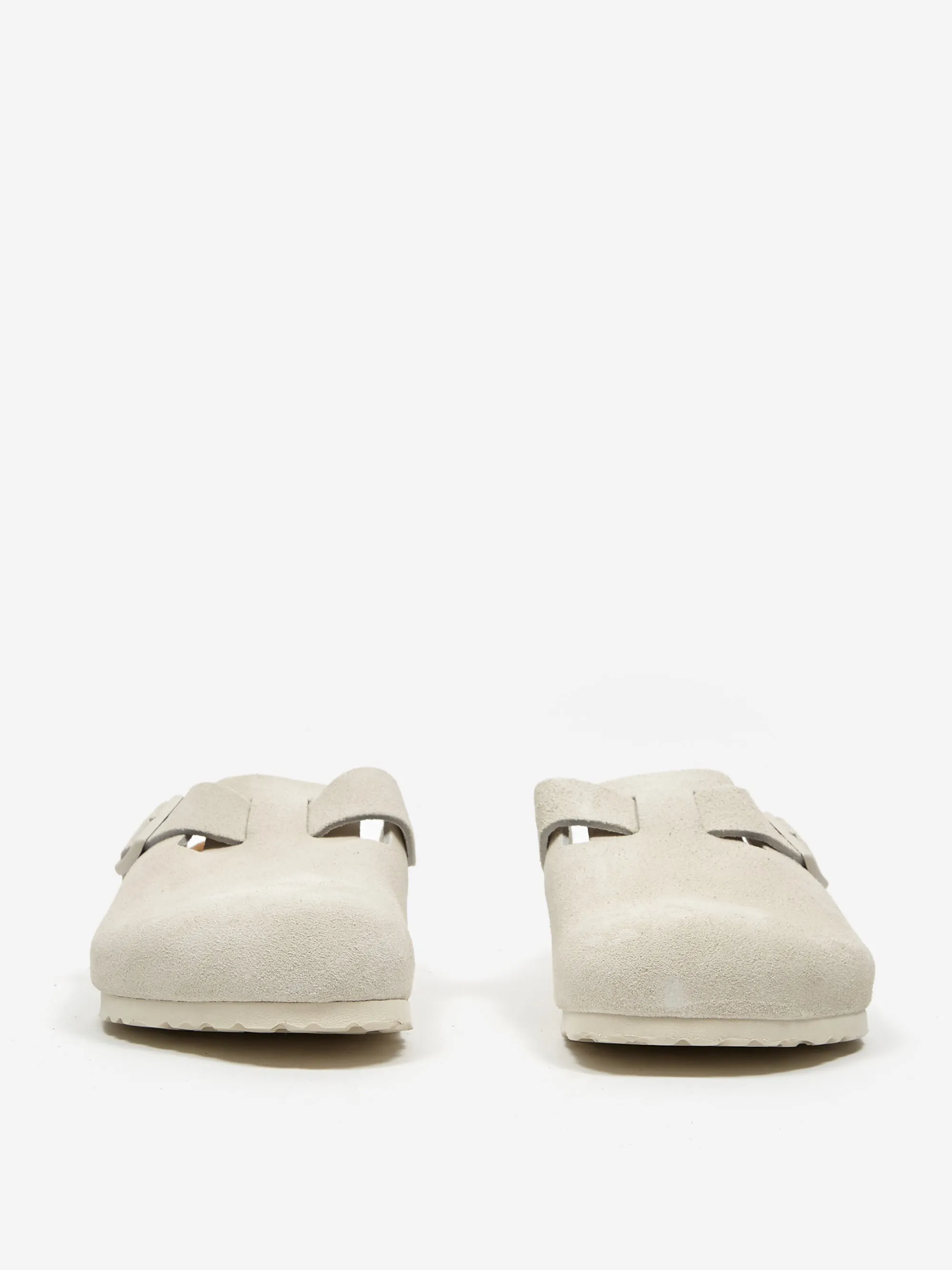 Birkenstock Boston Suede - Antique White