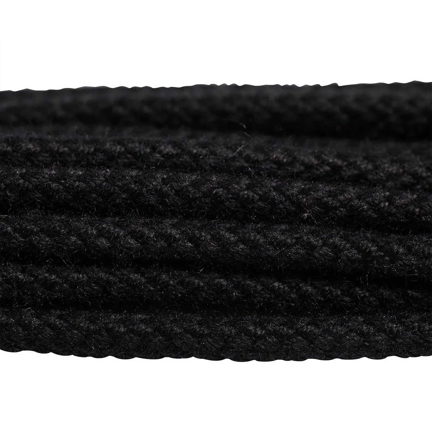 Black Braided Laces - 130cm