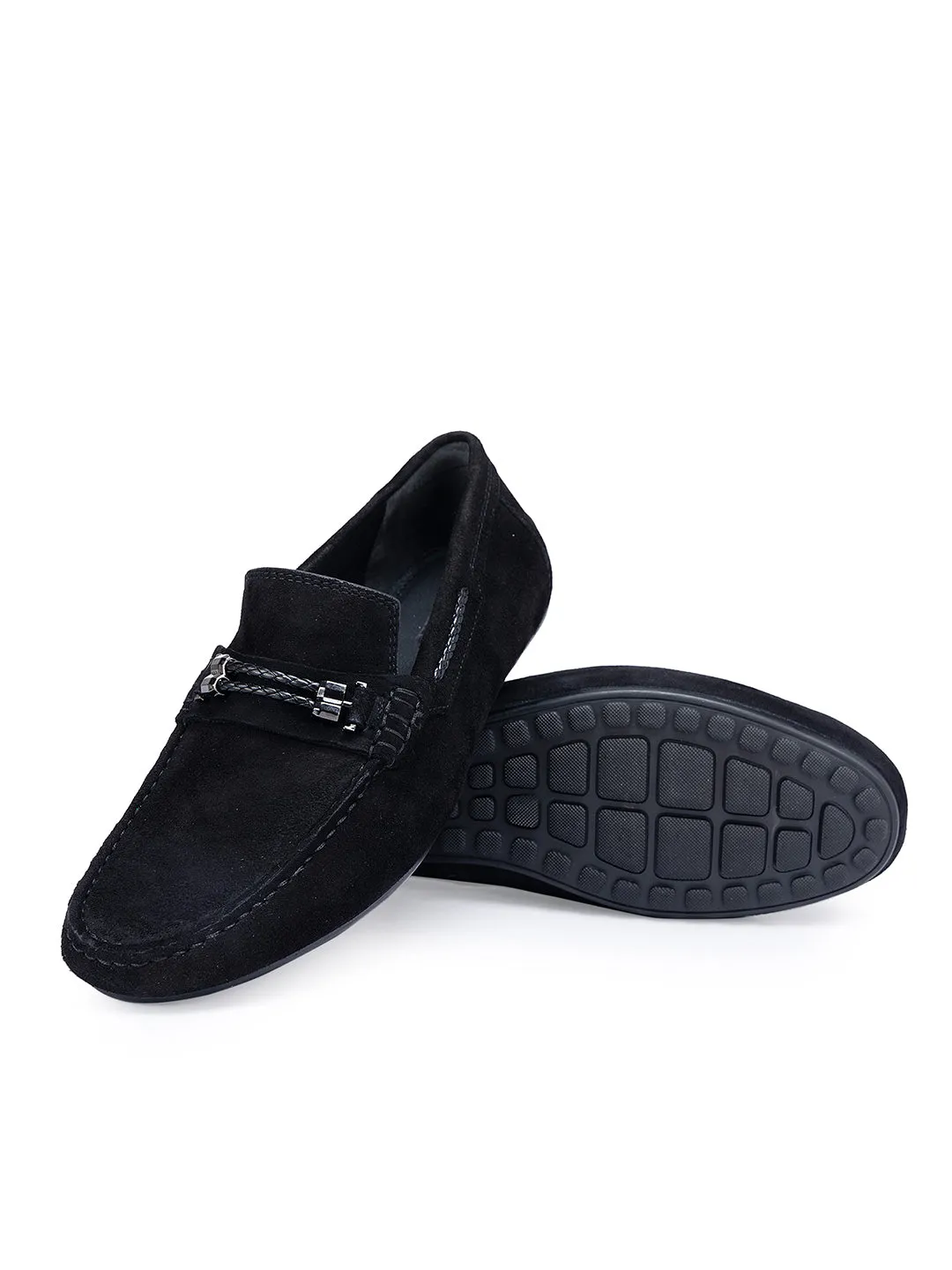 Black Suede Moccasins