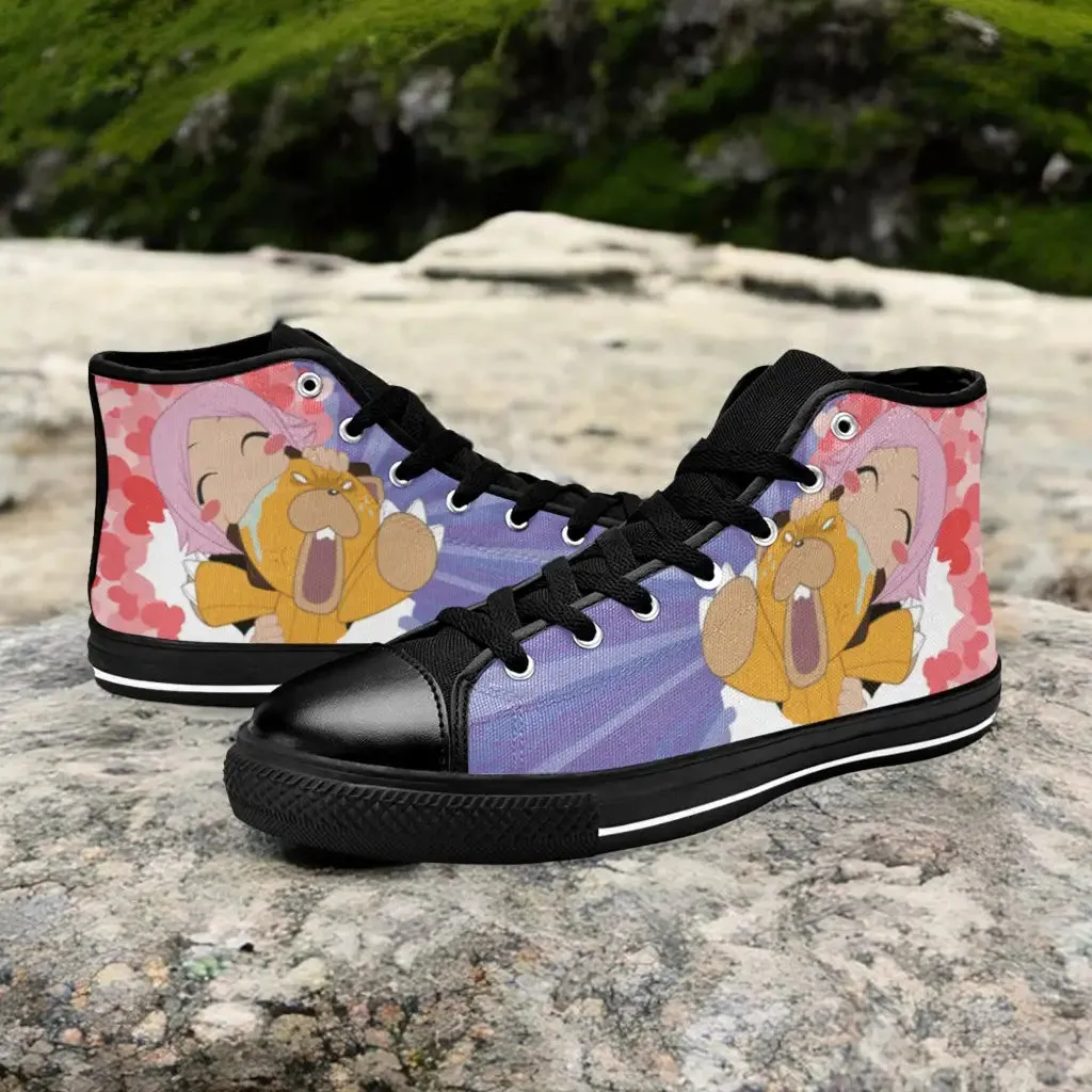 Bleach Kon Shoes High Top Sneakers for Kids and Adults