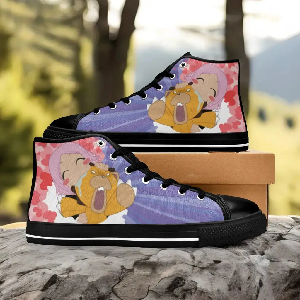 Bleach Kon Shoes High Top Sneakers for Kids and Adults