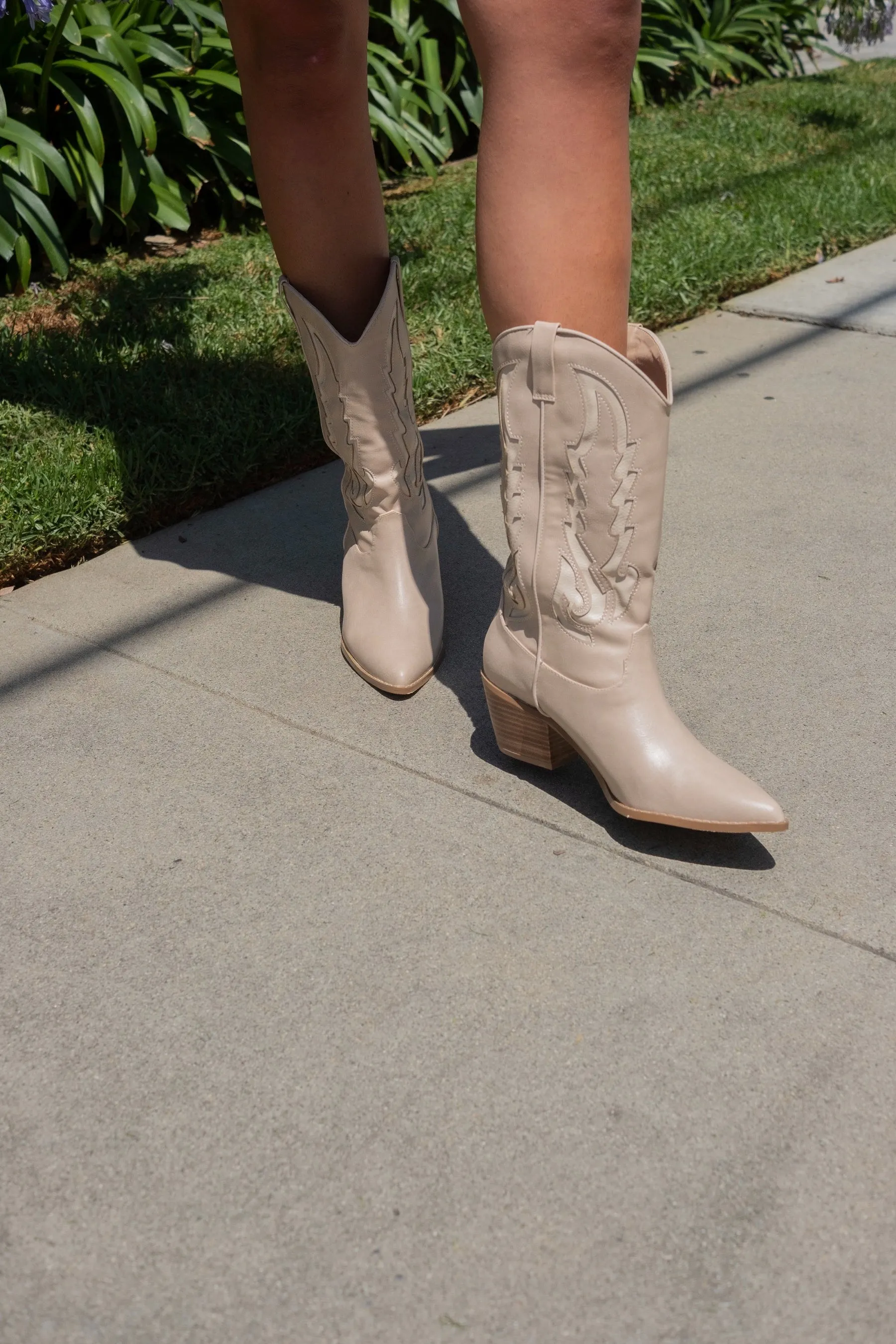 Blush   Cream Norva Boots