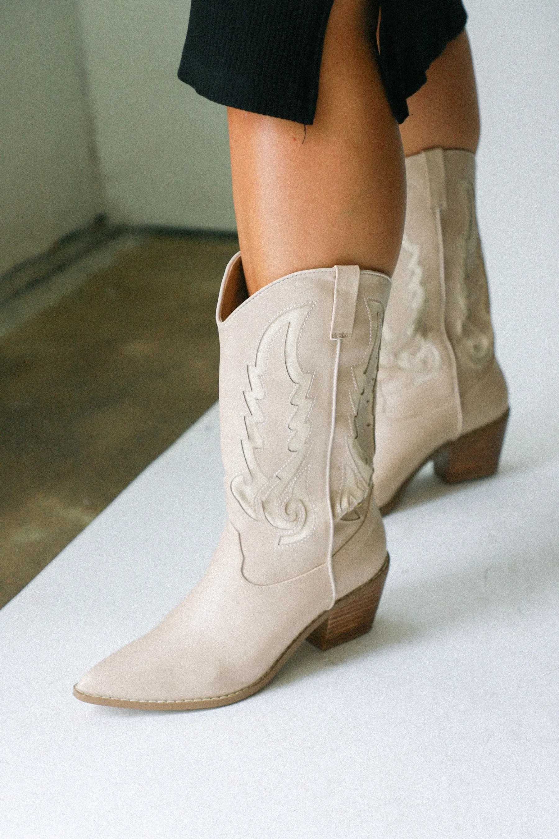 Blush   Cream Norva Boots