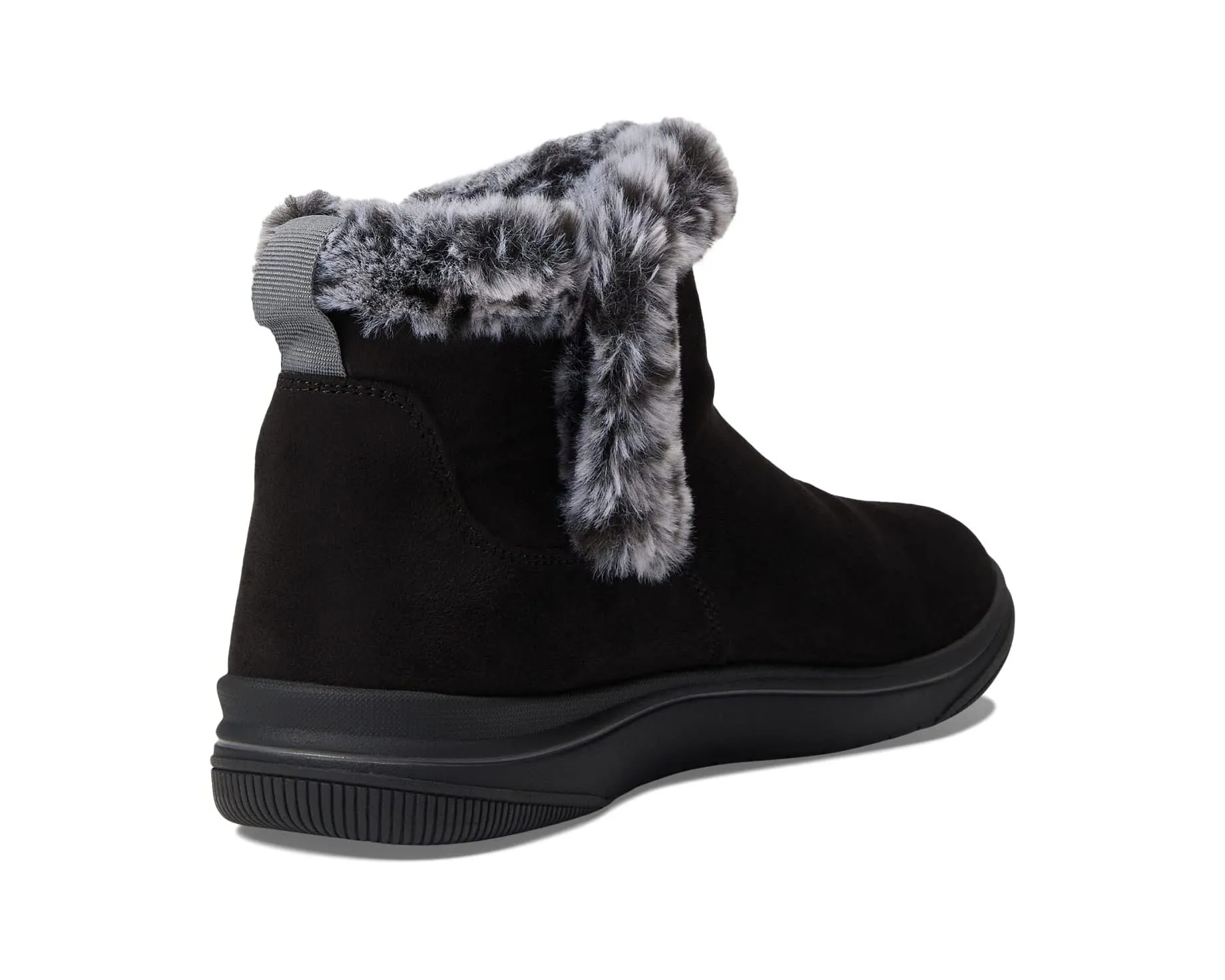 Breeze Faux Fur Clarks boots, black