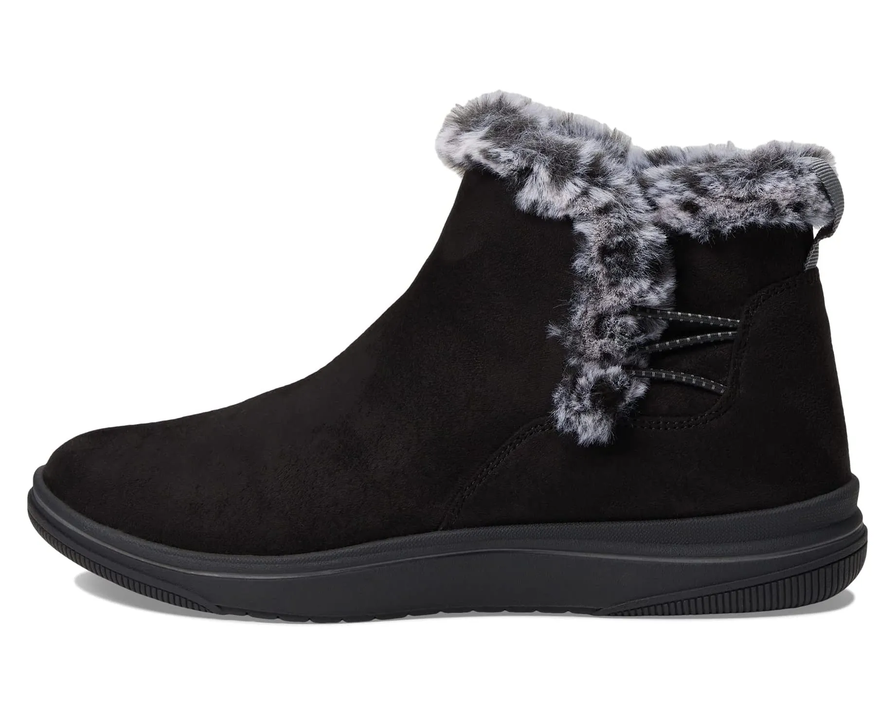 Breeze Faux Fur Clarks boots, black