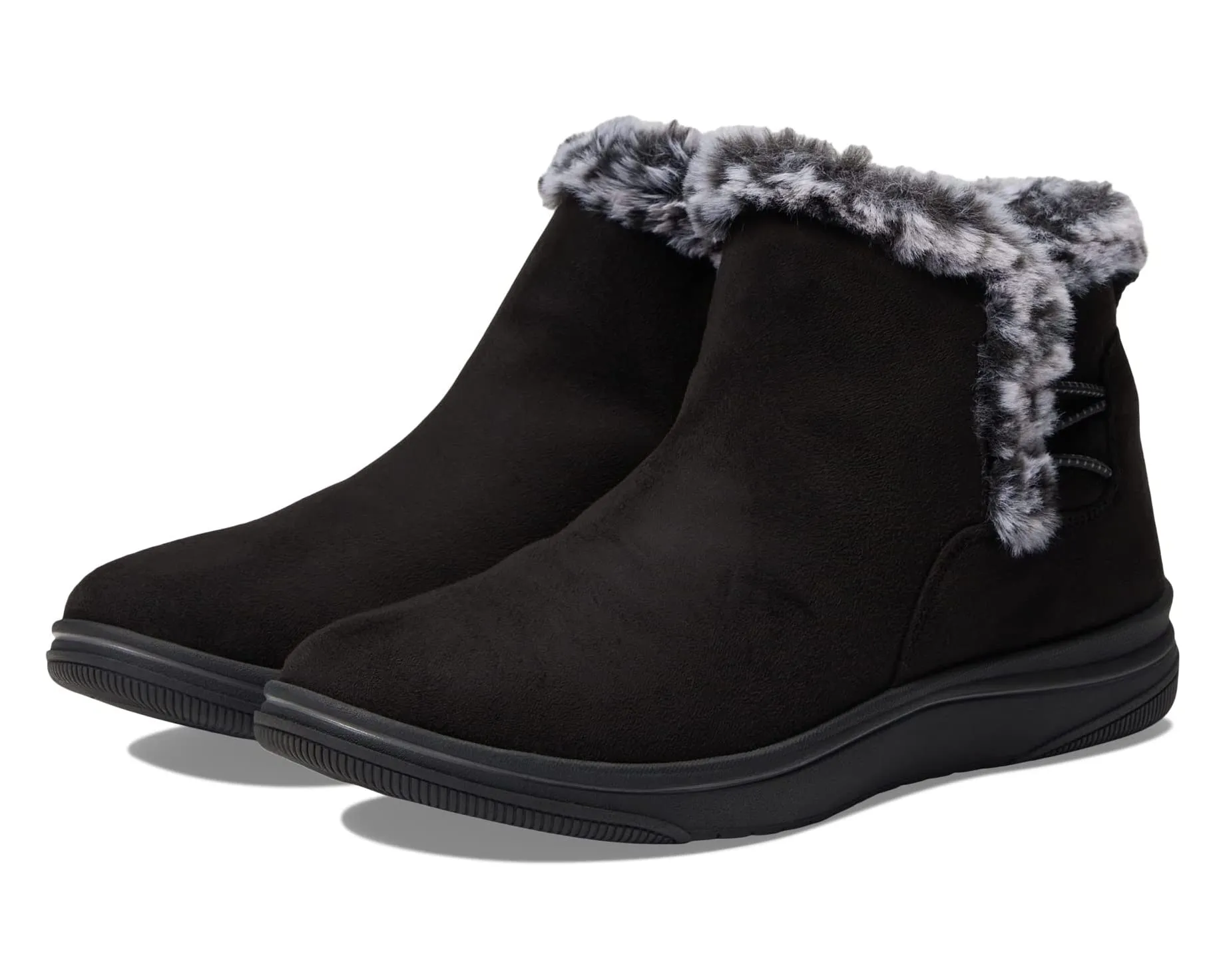 Breeze Faux Fur Clarks boots, black