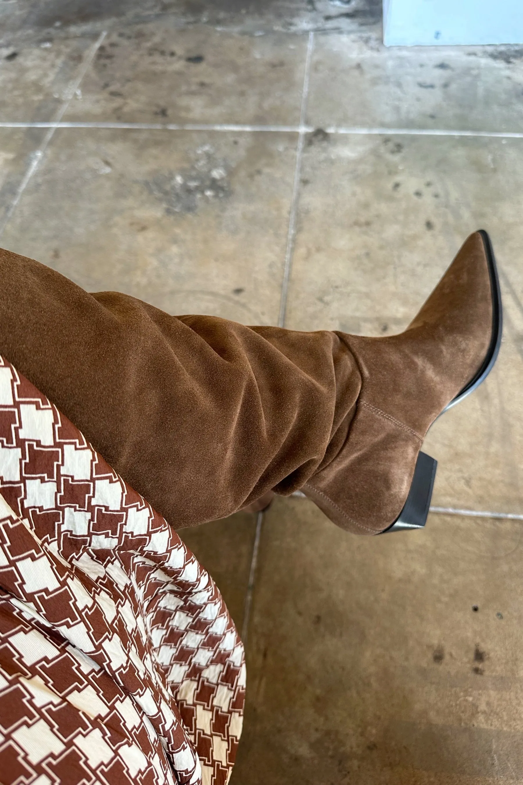 Brown Suede Cassie Boot