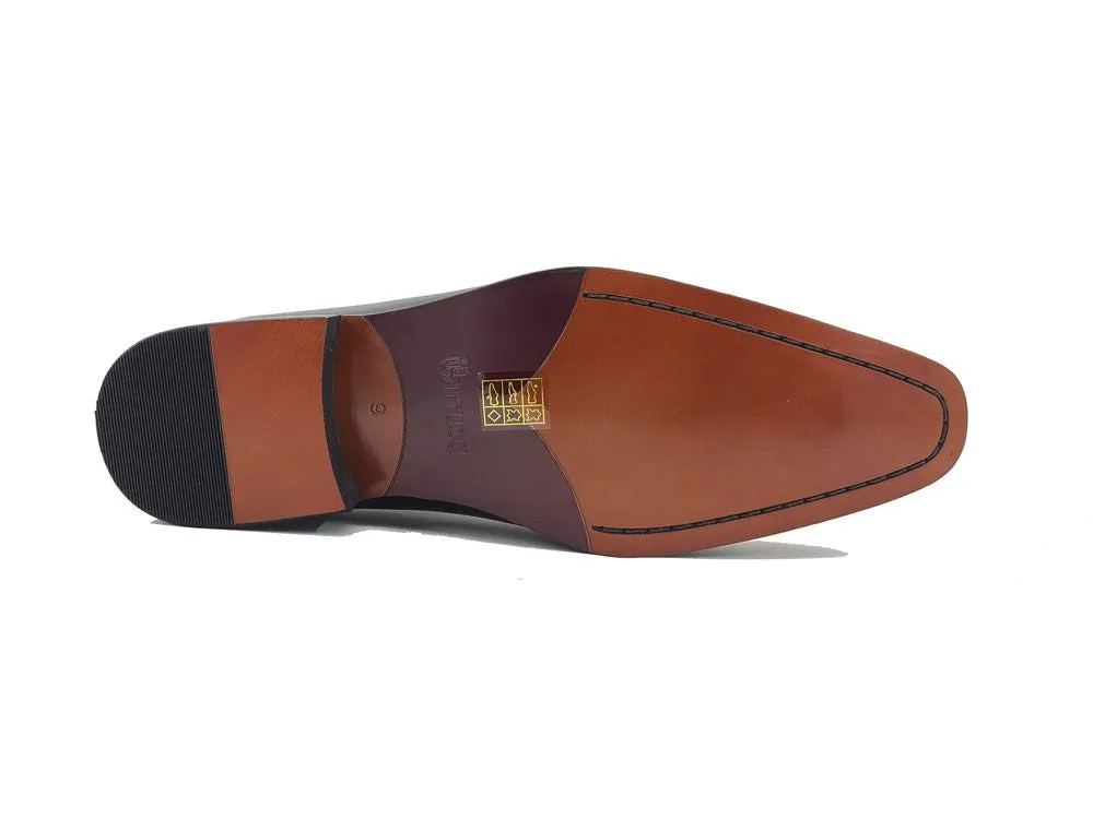 Burnished Calfskin & Suede Slip-On Chukka Boot Burgundy