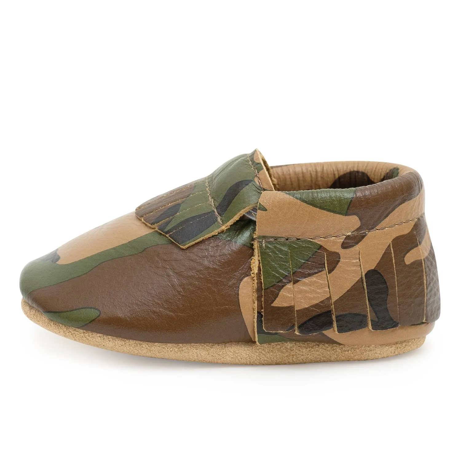 Camo • Fringe Moccasins