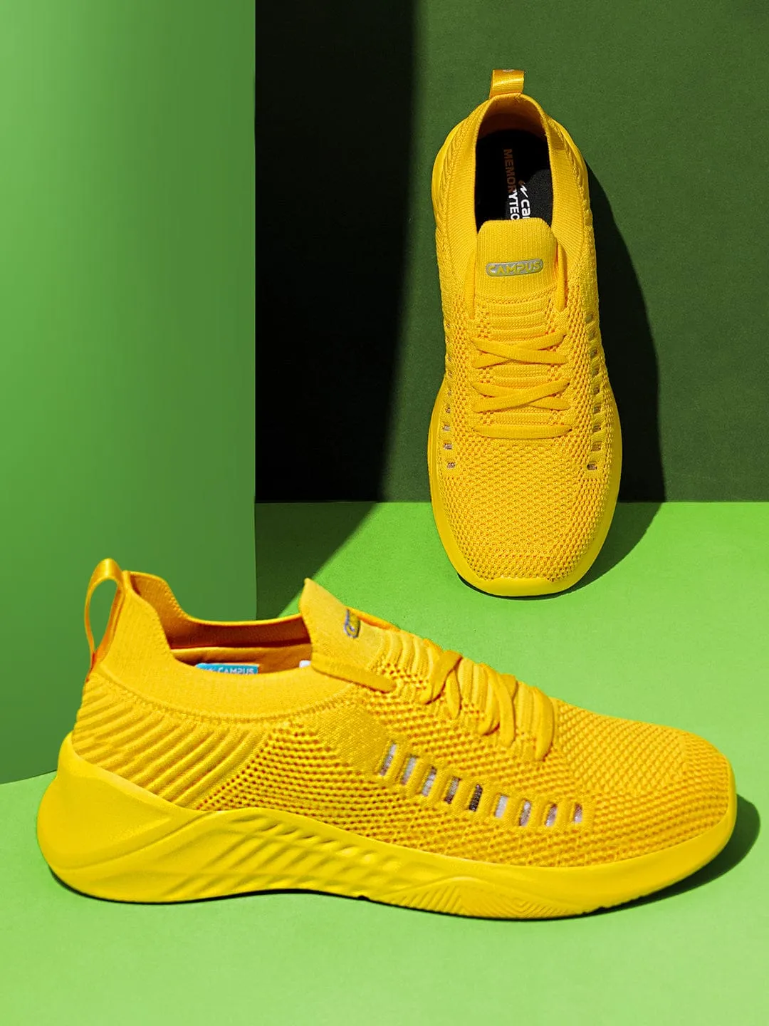 CAMP-FLEEK Yellow Women's Running Shoes