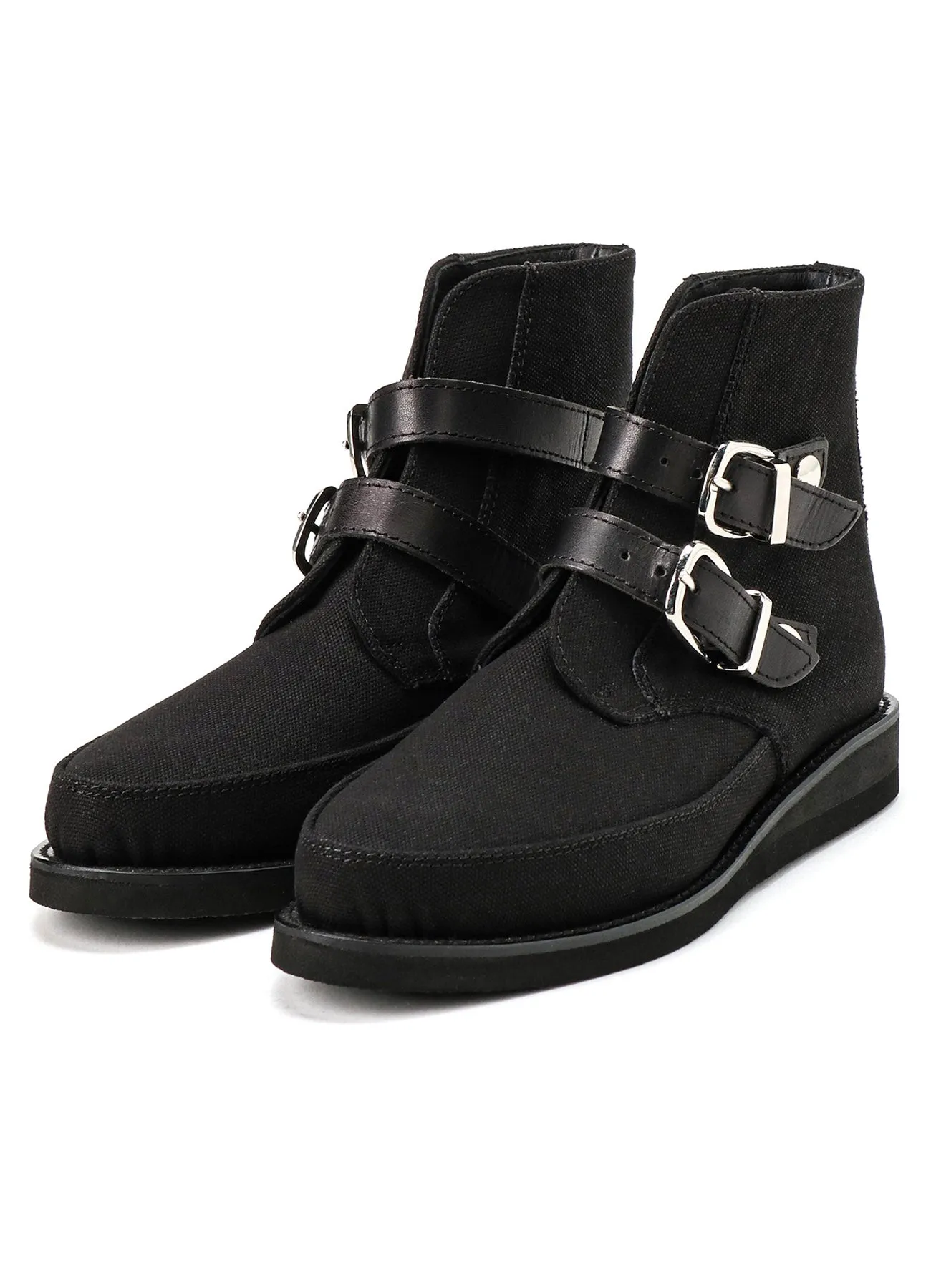 CANVAS B DOUBLE STRAPS BOOTS