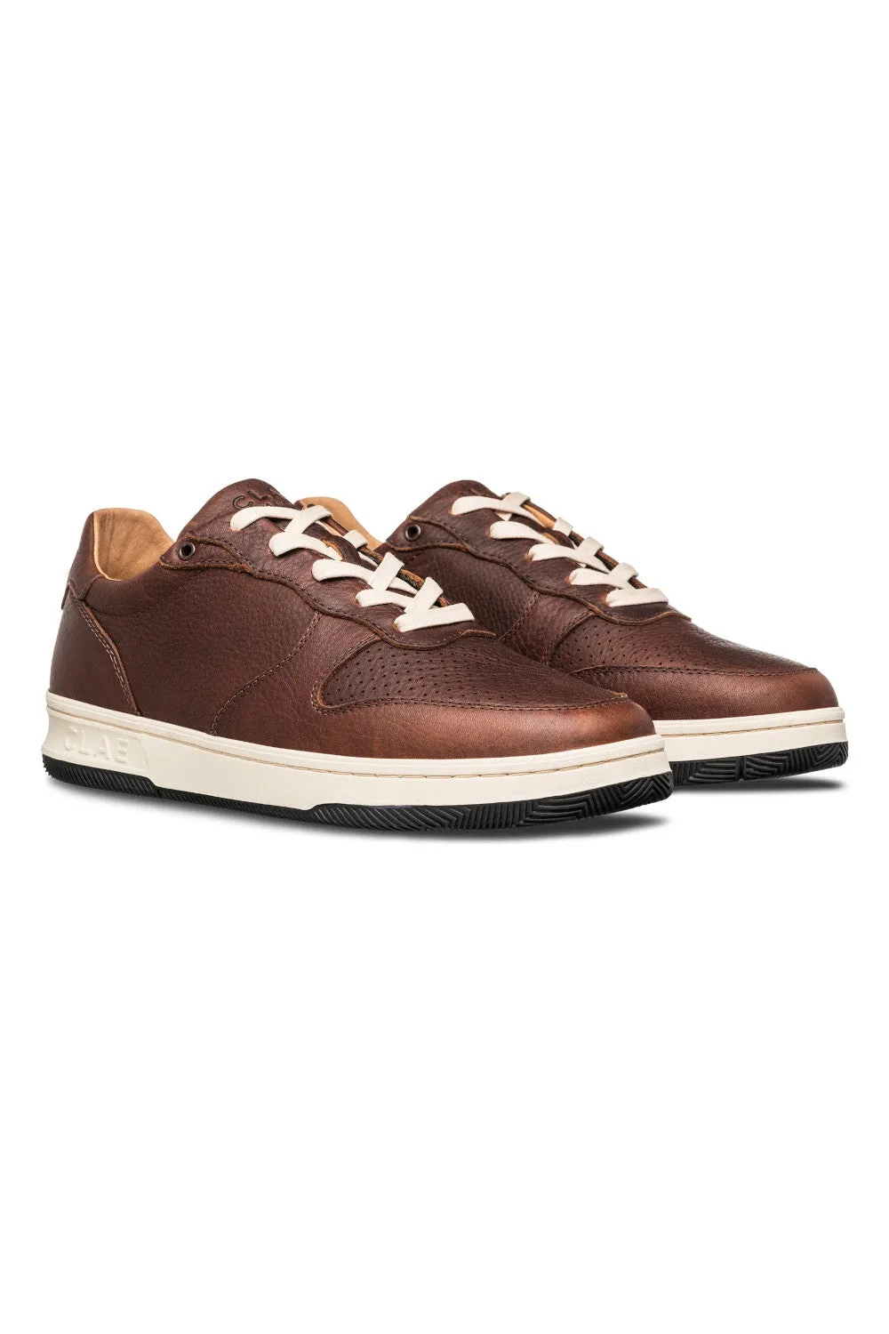 Clae Malone Sneakers in Cocoa Leather