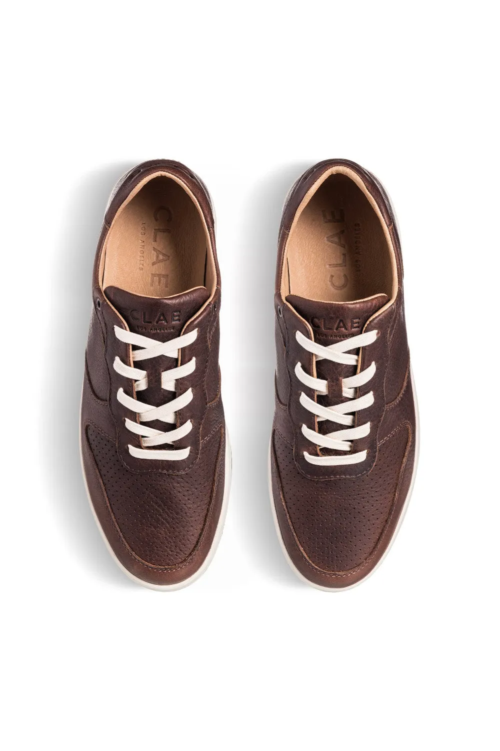 Clae Malone Sneakers in Cocoa Leather