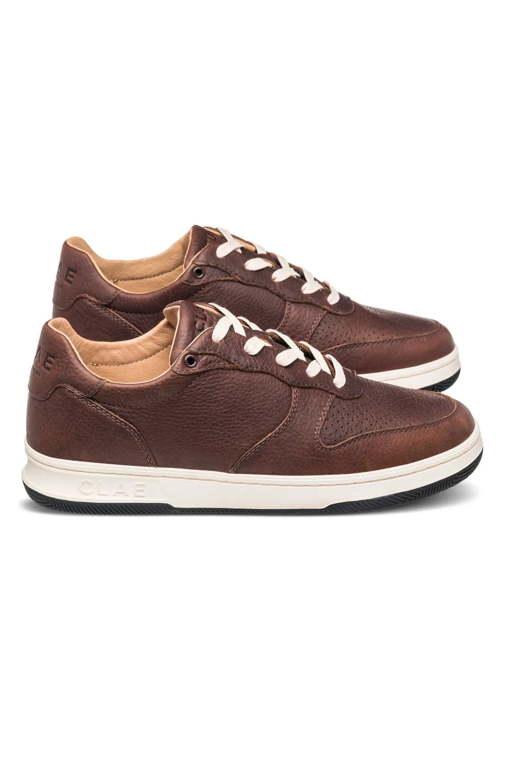 Clae Malone Sneakers in Cocoa Leather