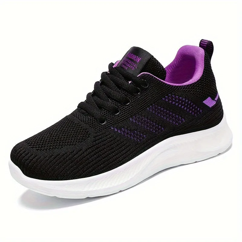 Comfy Womens Low Top Breathable Mesh Running Shoes - Lightweight, Lace-Up, Tassel Embellished, EVA Insole, PVC Sole for Summer Jogging, Walking, and Outdoor Sports