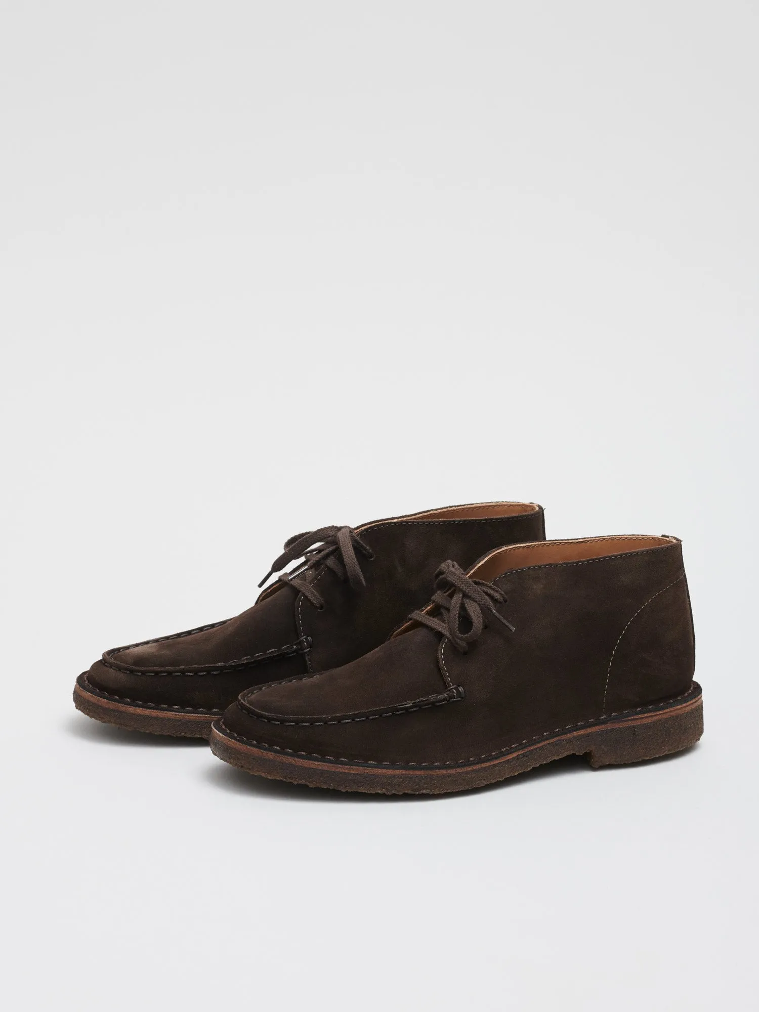 Crosby Moc-Toe Chukka Boot, Dark Brown Suede