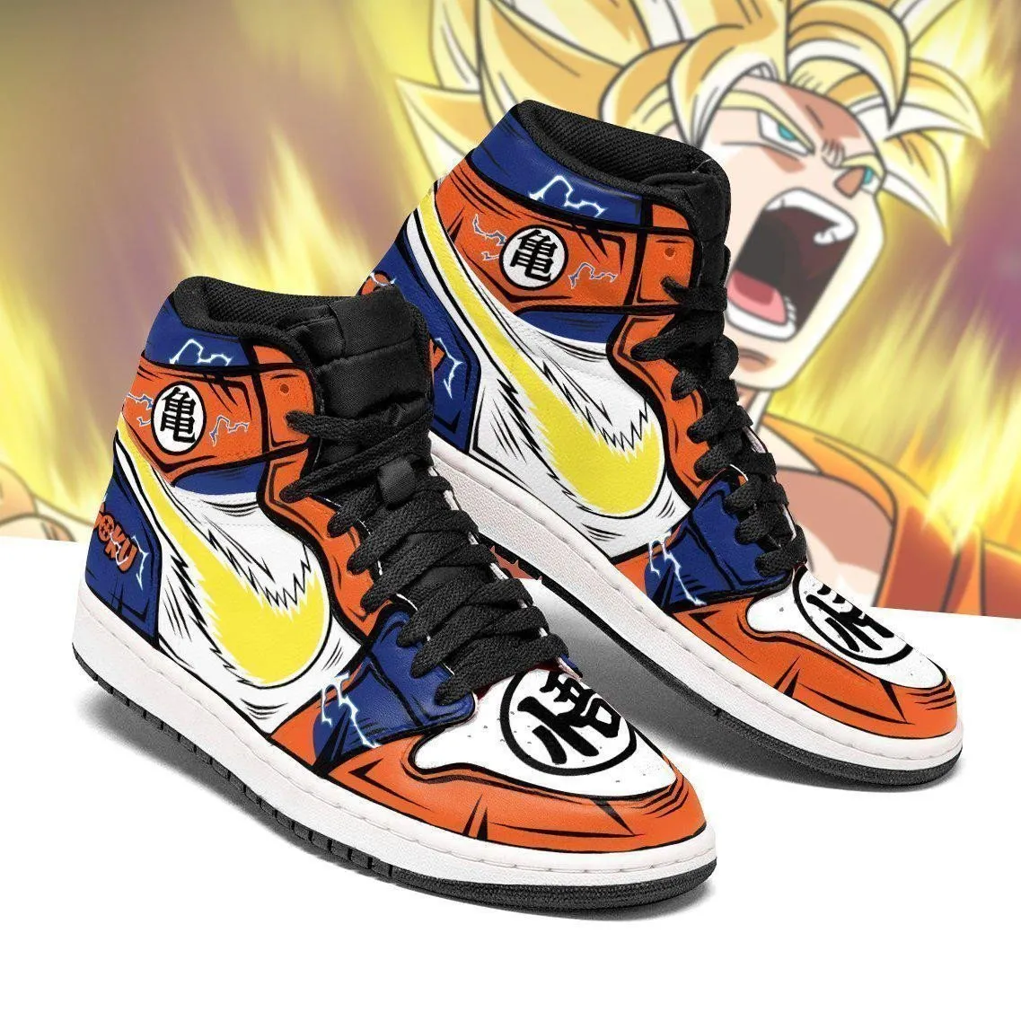 DBZ Goku Sneakers Custom Kamehameha Power Dragon Ball Shoes