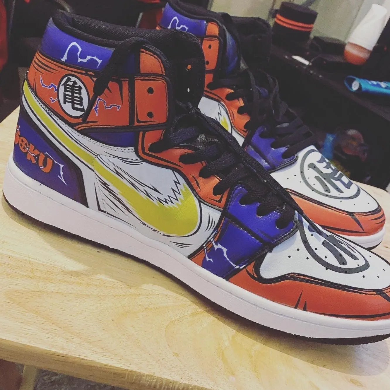 DBZ Goku Sneakers Custom Kamehameha Power Dragon Ball Shoes