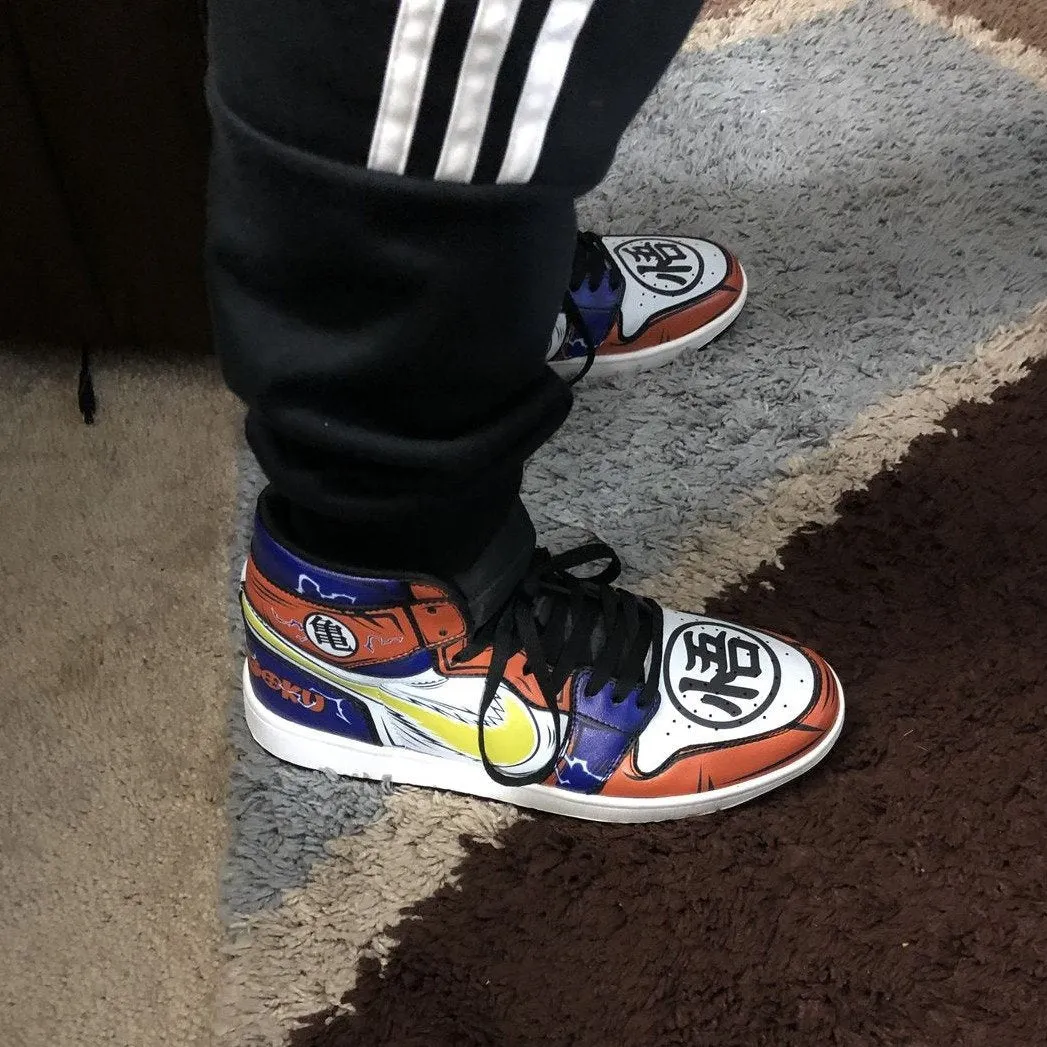 DBZ Goku Sneakers Custom Kamehameha Power Dragon Ball Shoes