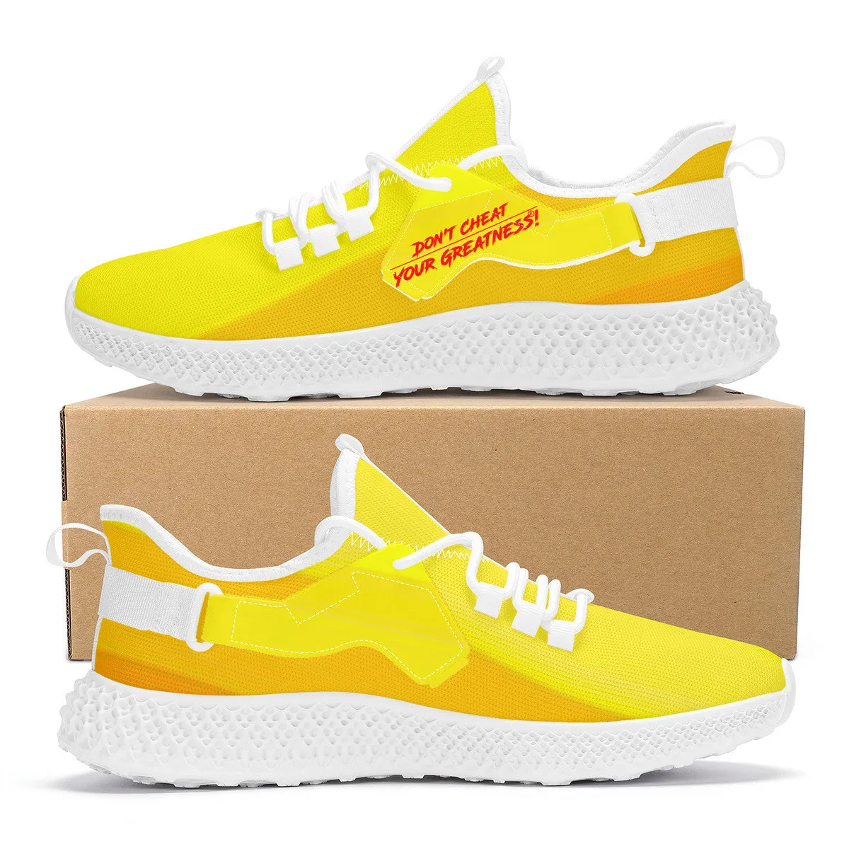 DCYG Red, Yellow & White NP5  New Arrival Mesh Knit Shoes Mens up to size 11 only