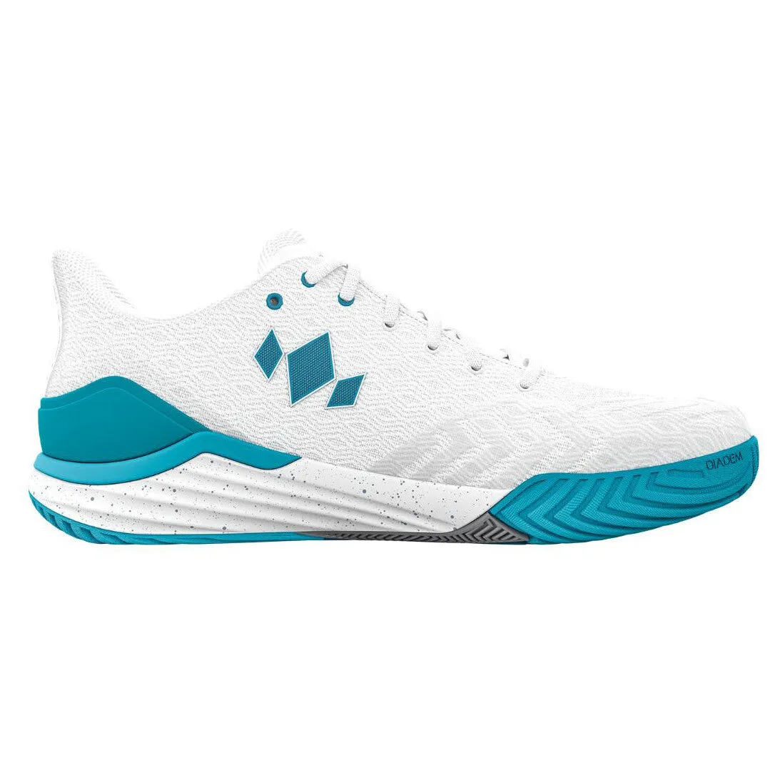 Diadem Women's Court Burst Pickleball Shoes - White/Blue