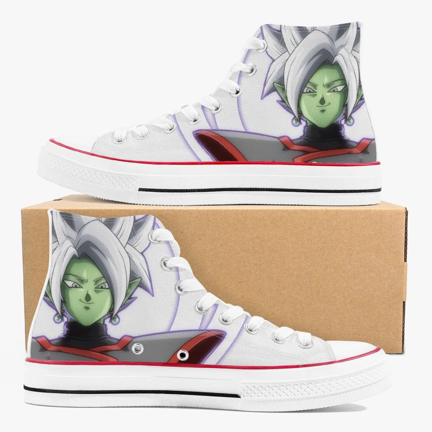 Dragonball Z Zamasu A-Star High White Anime Shoes